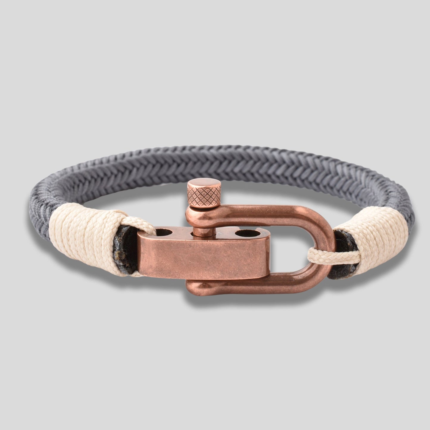 Men's Black Grey Nylon Copper Screw Adjustable Shackles