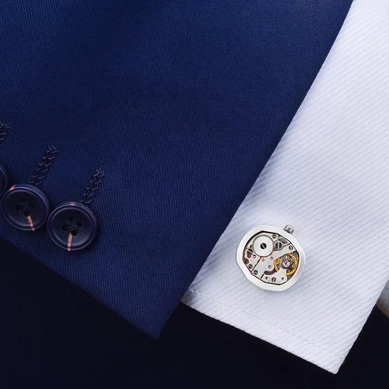 Gold Watch Cufflinks