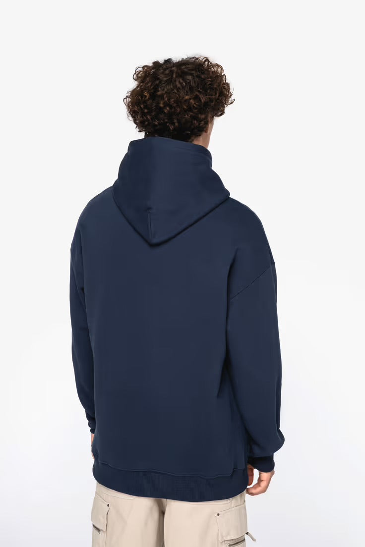 Navy Cotton Hoodie