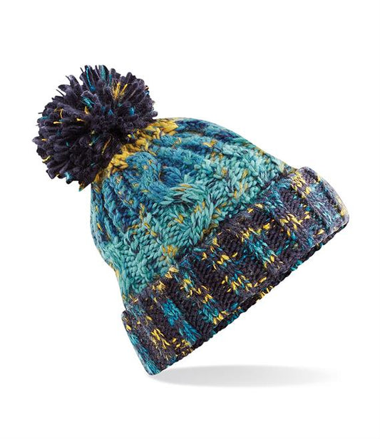 Teal Slush Knitted Beanie Hat