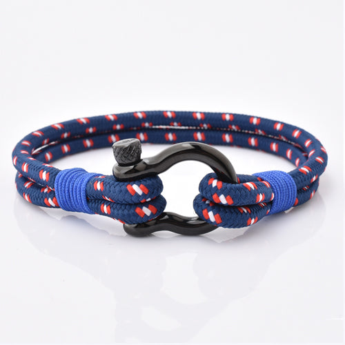 Blue Nylon Rope with Black Shackle