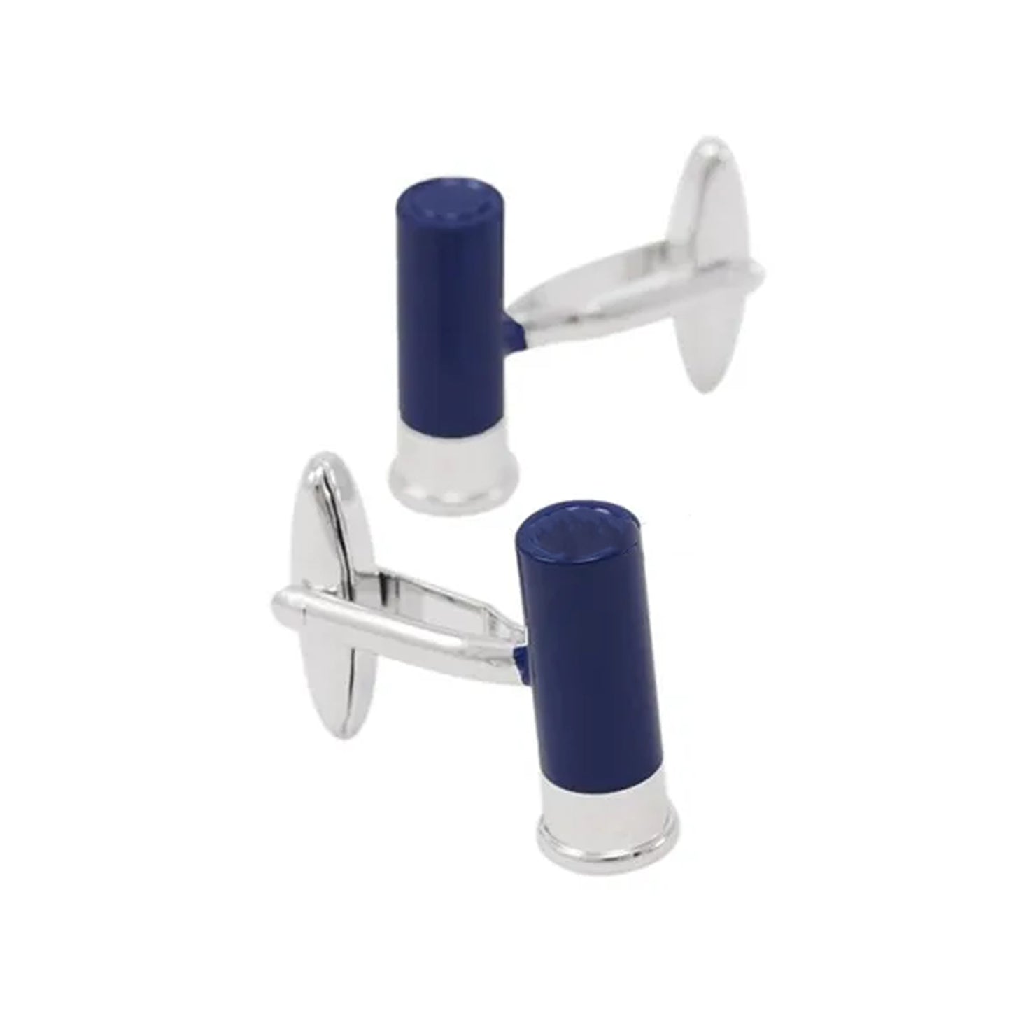 Blue Shotgun Shell Cufflinks