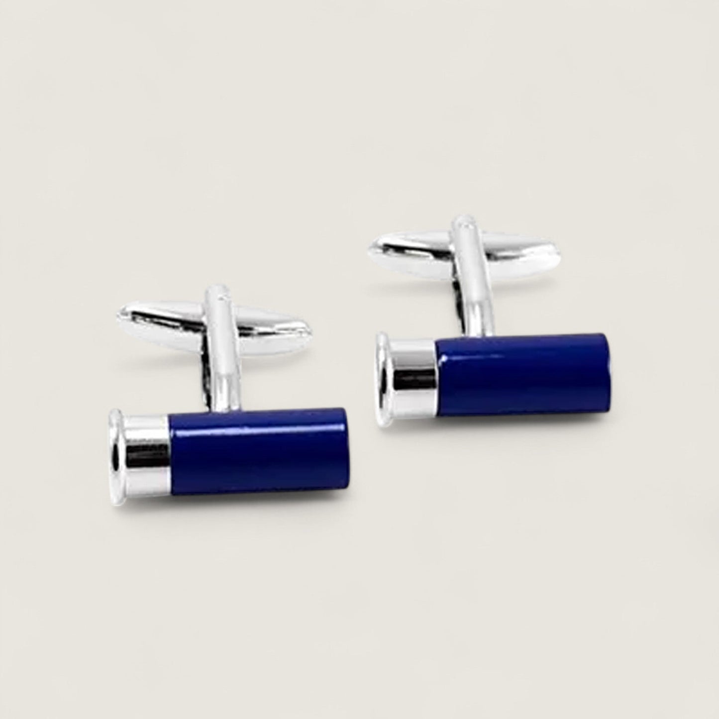 Blue Shotgun Shell Cufflinks