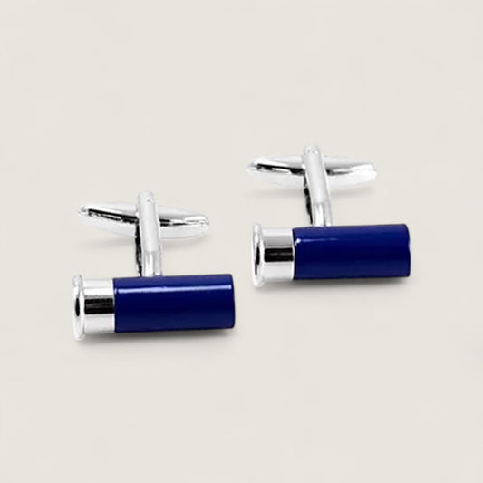 Blue Shotgun Shell Cufflinks