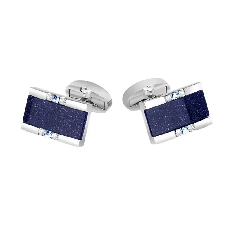 Blue Star Stone Cufflinks