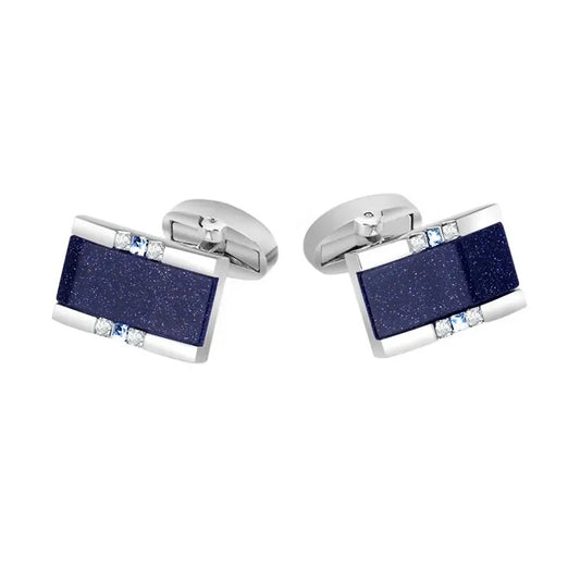 Blue Star Stone Cufflinks
