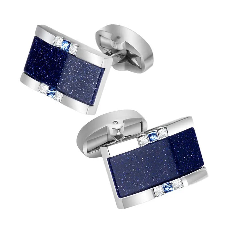 Blue Star Stone Cufflinks