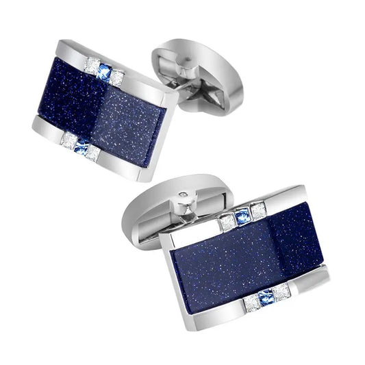 Blue Star Stone Cufflinks
