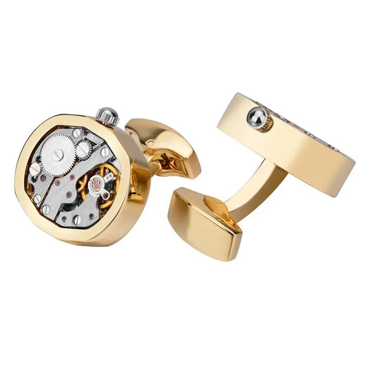 Gold Watch Cufflinks