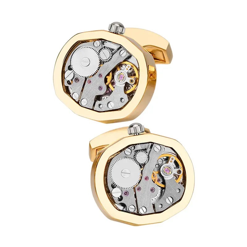 Gold Watch Cufflinks