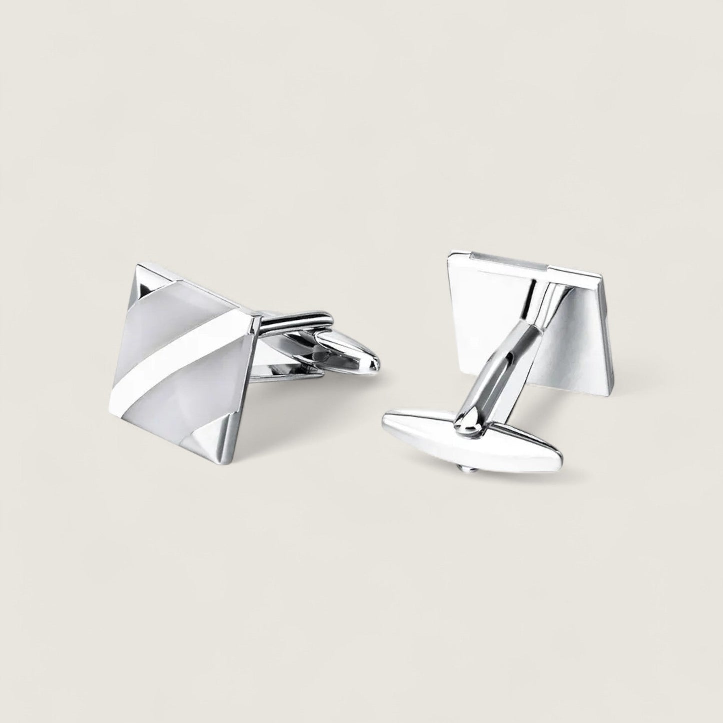 White Opal Cufflinks