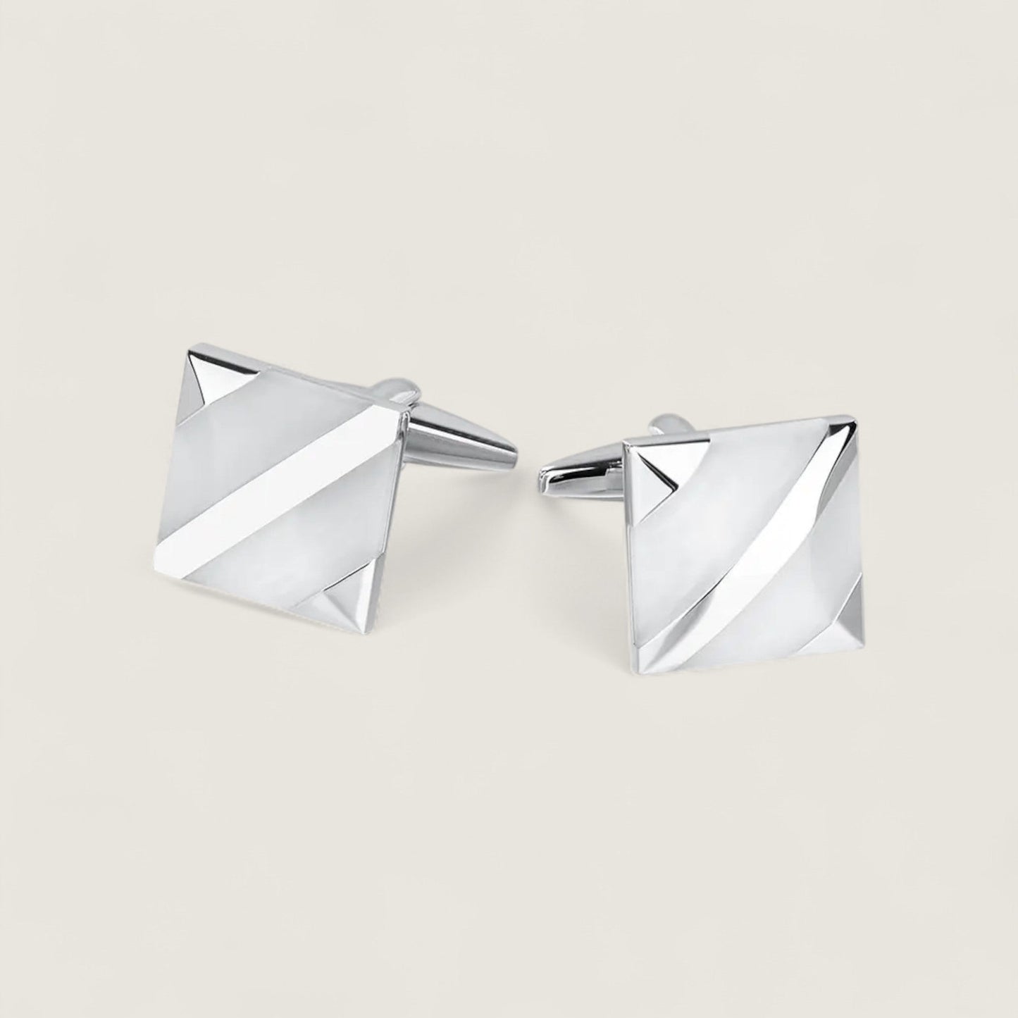 White Opal Cufflinks