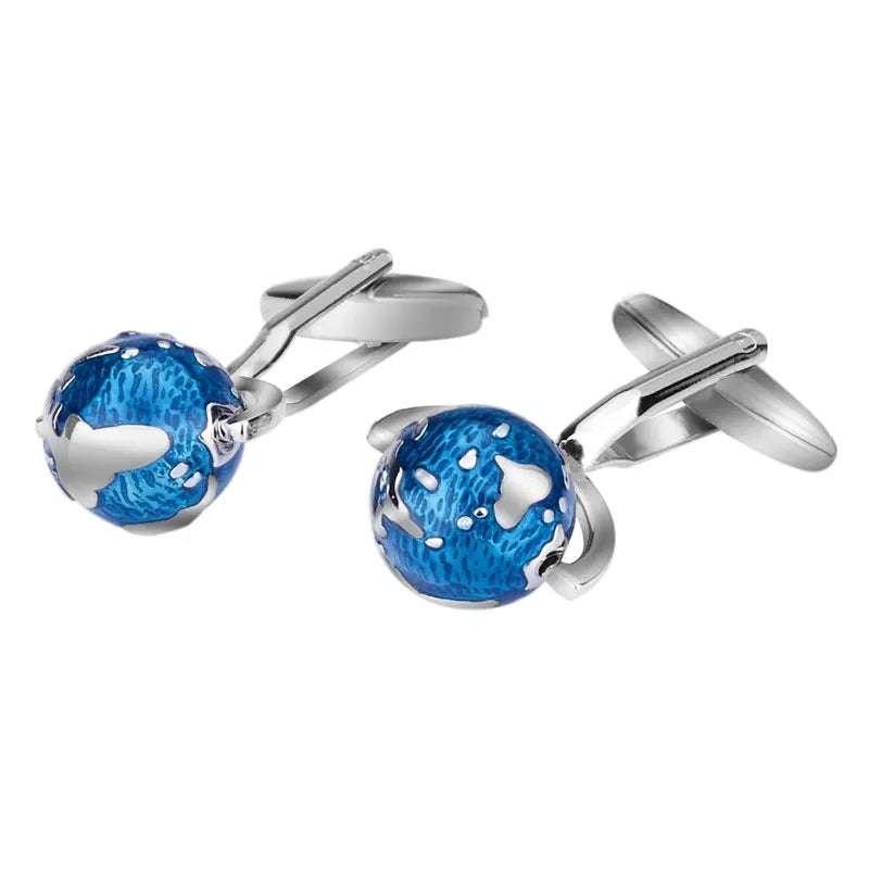Blue Globe Cufflinks