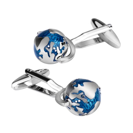 Blue Globe Cufflinks