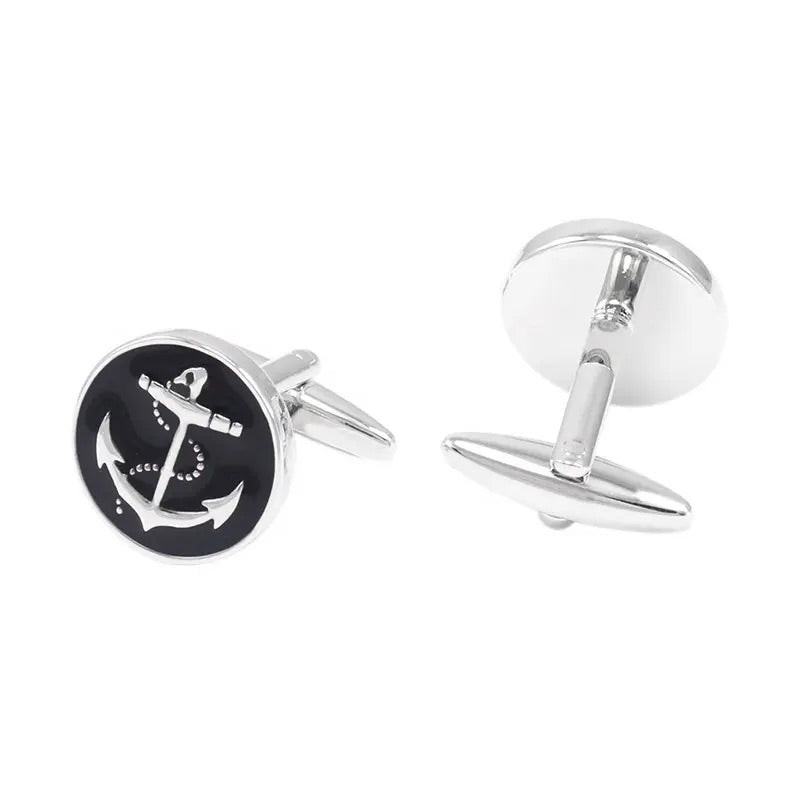 Black Anchor Cufflinks