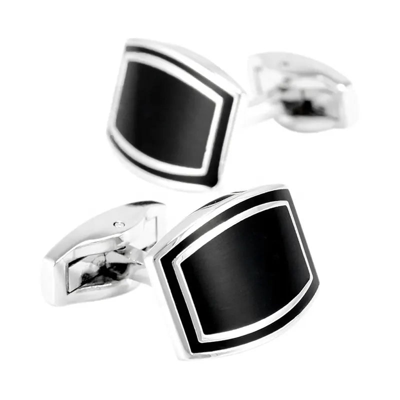 Black Enamel Cufflinks