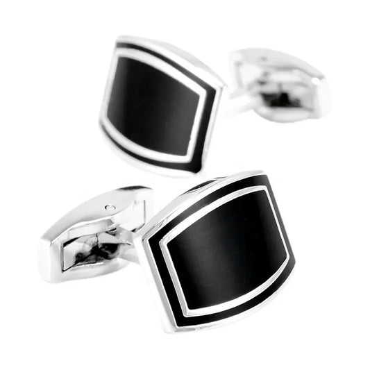 Black Enamel Cufflinks