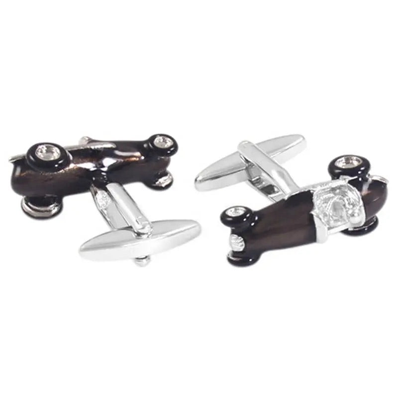 Black Race Car Cufflinks