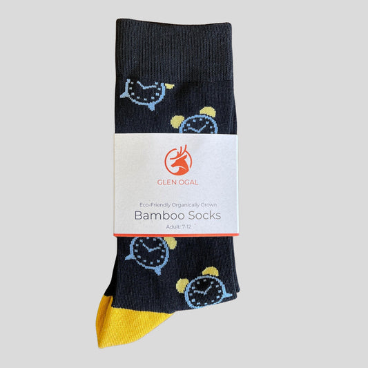 Alarm Clock Bamboo Socks
