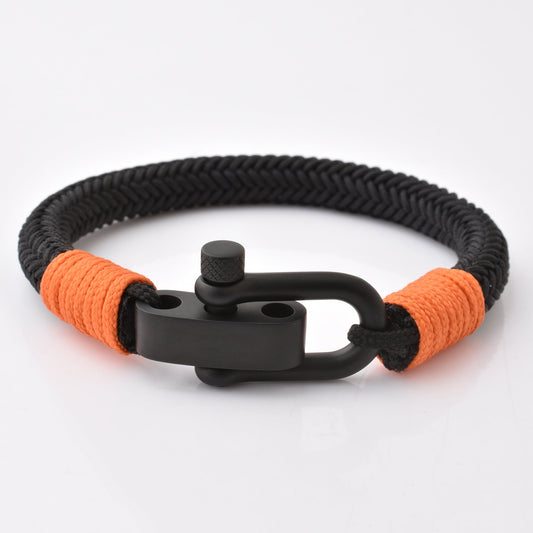 Matt Black Stainless Steel Claps Bracelet