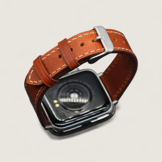 Tan Leather Apple Watch Strap