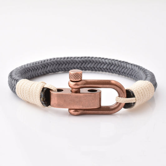 Men's Black Grey Nylon Copper Screw Adjustable Shackles