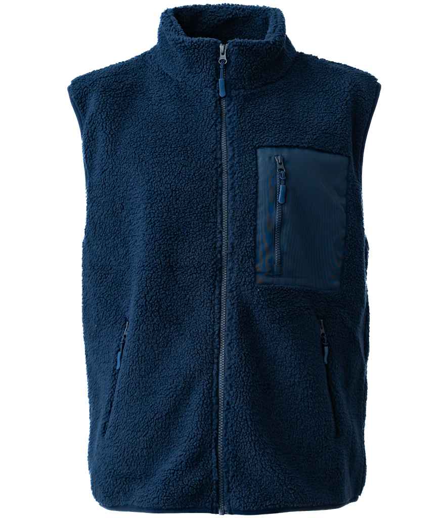 Navy Borg Fleece Unisex Gilet