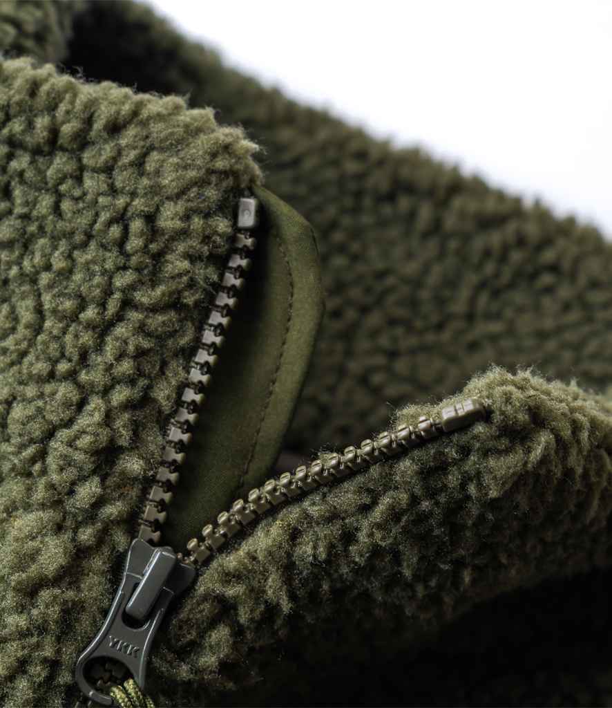 Olive Borg Fleece Unisex Gilet