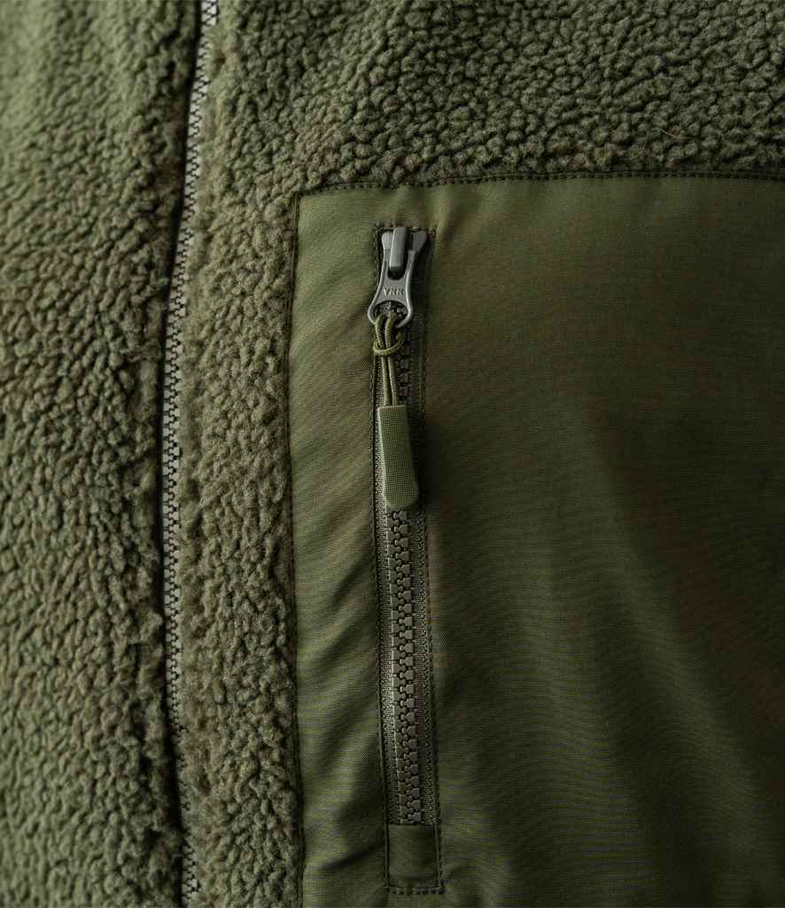 Olive Borg Fleece Unisex Gilet