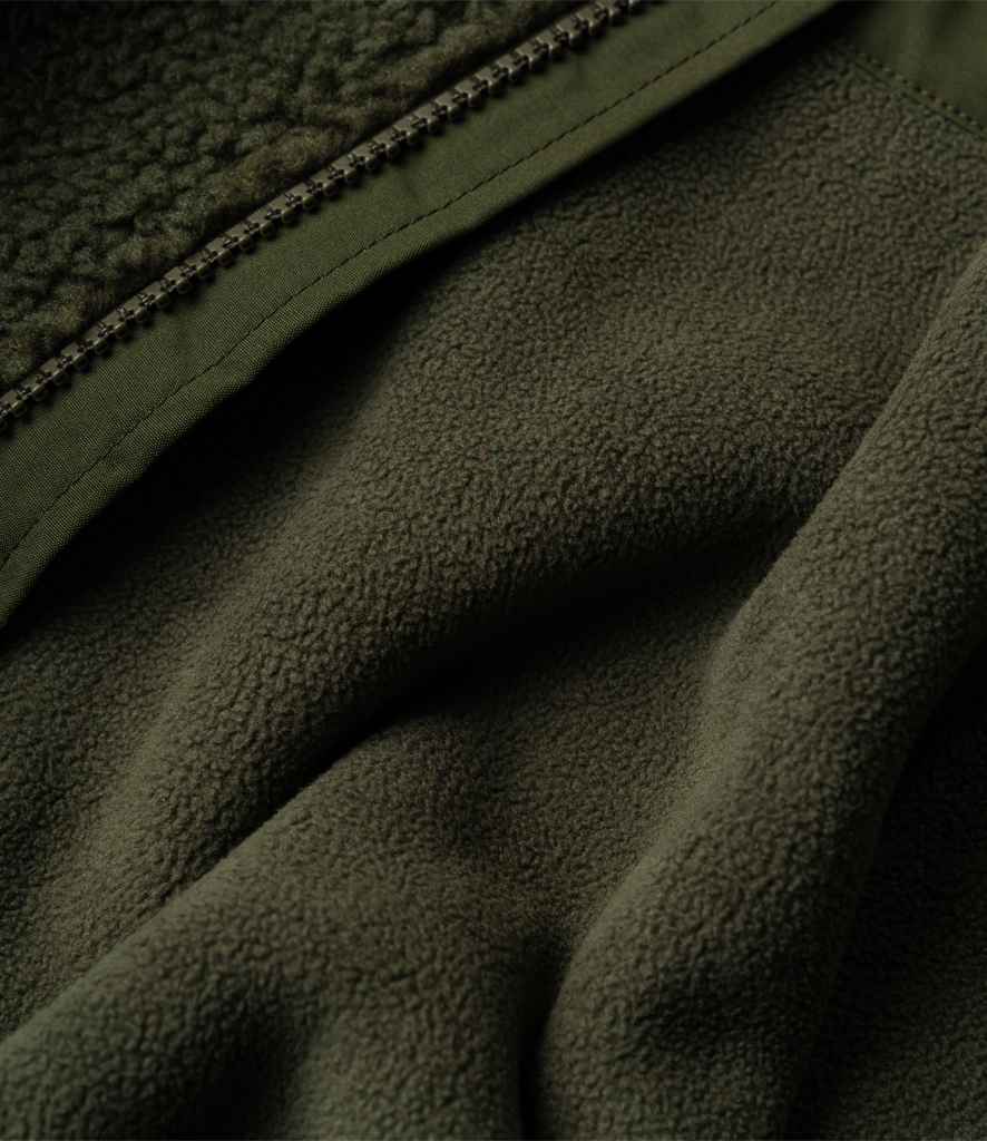 Olive Borg Fleece Unisex Gilet