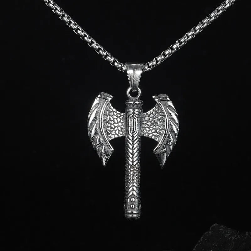 Viking Axe Pendant Necklace