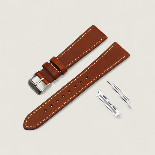 Tan Leather Apple Watch Strap