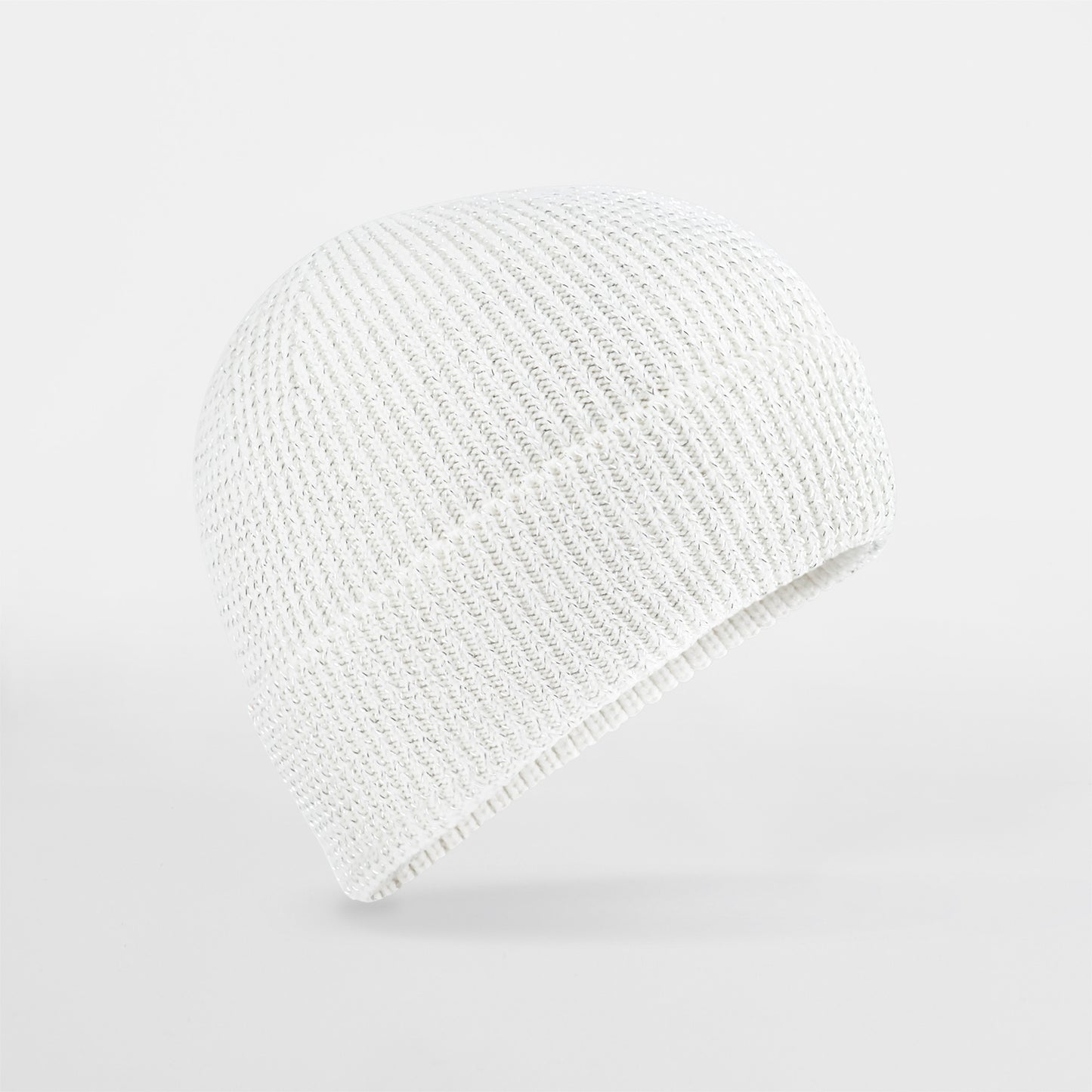 White Reflective Beanie Hat