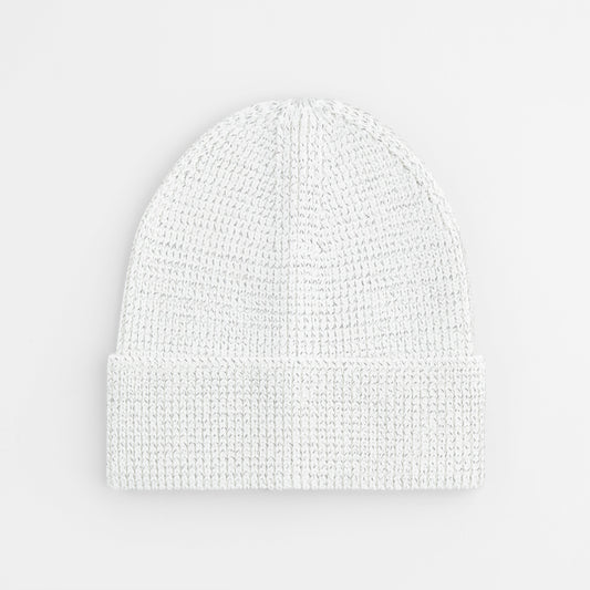 White Reflective Beanie Hat