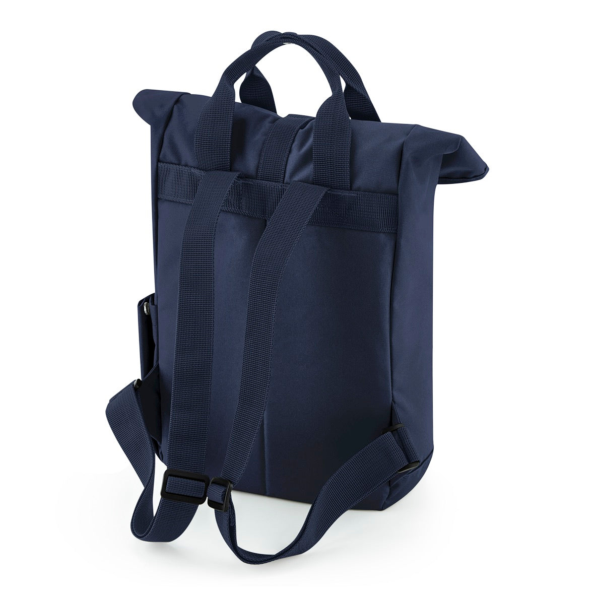 Navy Dusk Recycled Twin Handle Roll-Top Backpack